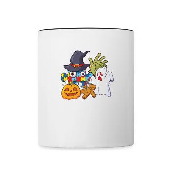 Content - Mug contrasté - blanc/noir - Devant