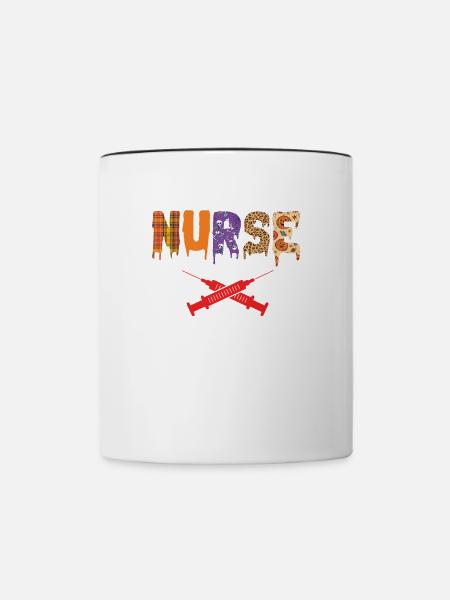 Gruseliges - Tasse zweifarbig - Weiß/Schwarz