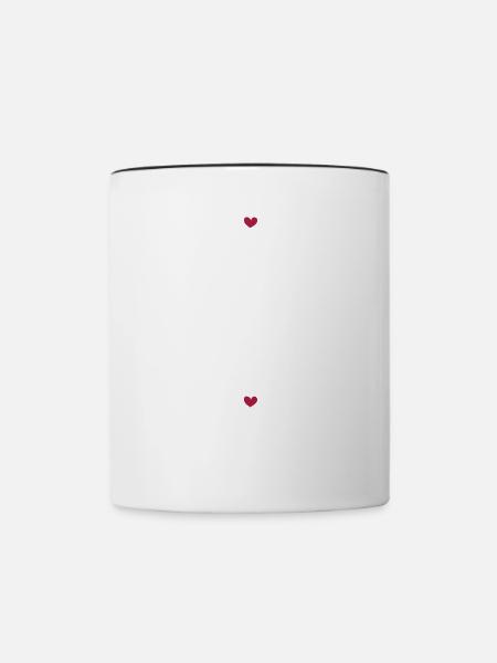 Liebe deinen Körper - Tasse zweifarbig - Weiß/Schwarz