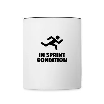 In Sprint Condition - Contrasting Mug - white/black - Front