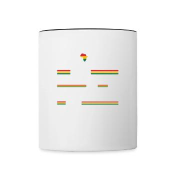 Les éducateurs noirs sont importants pour l’histoire - Mug contrasté - blanc/noir - Devant