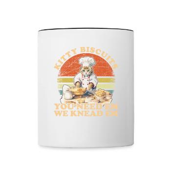 Kitty Biscuits Cat Cat Biscuits Baker Baker - Contrasting Mug - white/black - Front