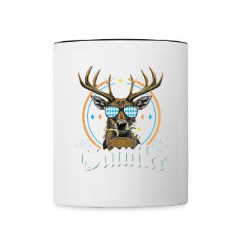 Grantler Bayern Grantln Tracht Bayern Grantln - Tasse zweifarbig - Weiß/Schwarz - Vorne