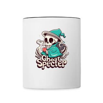 Lehrer Halloween - Tasse zweifarbig - Weiß/Schwarz - Vorne