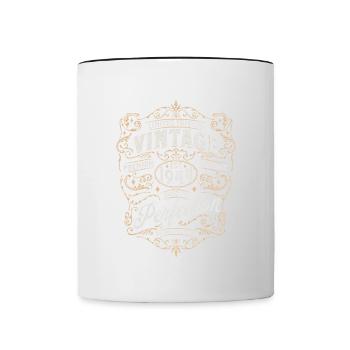 Millésime 1944 Anniversaire Légendaire Depuis 1944 - Mug contrasté - blanc/noir - Devant
