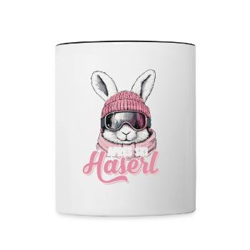 Après Ski Bunny Skier Après Ski Party Women - Contrasting Mug - white/black - Front