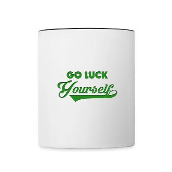 St. Patrick's Day Beer Pub Happiness Ireland Gift - Contrasting Mug - white/black - Front