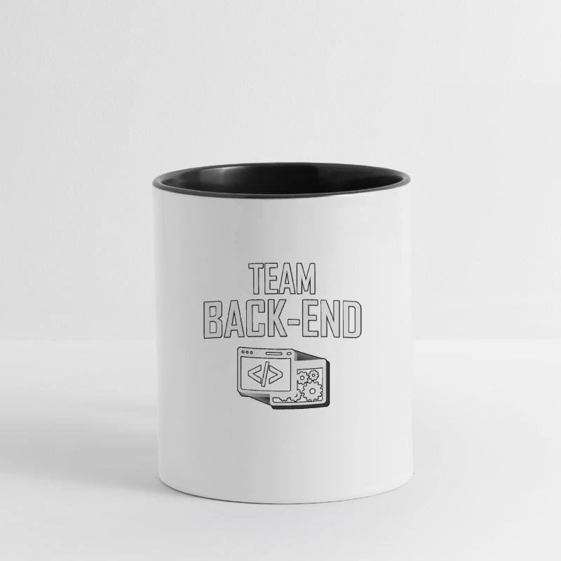 TEAM BACK-END, Programmer, Coder, Computer Scientist Contrasting Mug