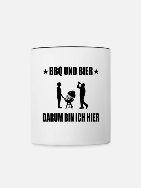 BBQ - Tasse zweifarbig - Weiß/Schwarz