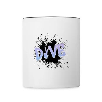 dive - Tasse zweifarbig - Weiß/Schwarz - Vorne