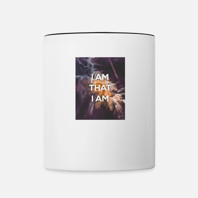 I AM THAT I AM - Contrasting Mug - white/black