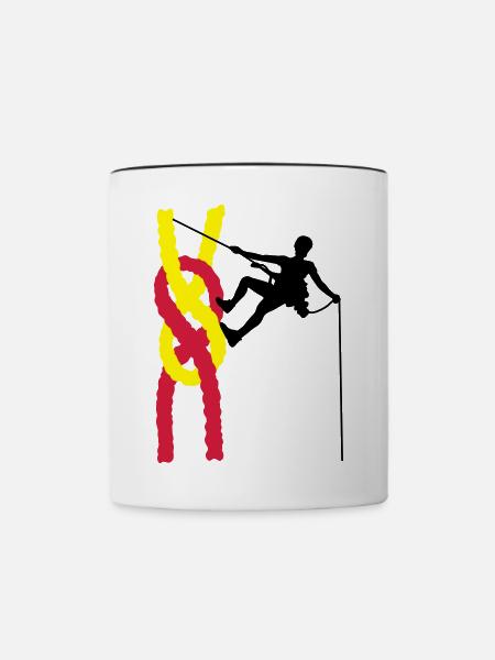 climbing - Tasse zweifarbig - Weiß/Schwarz