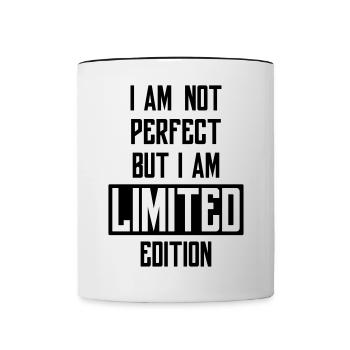 IM NOT PERFECT - Tasse zweifarbig - Weiß/Schwarz - Vorne