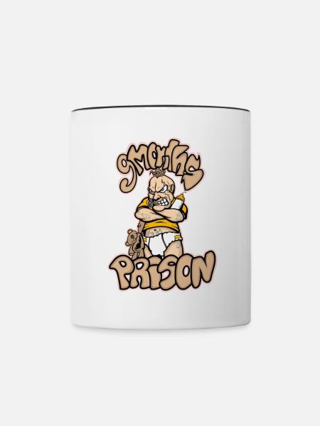 9 Monate - Tasse zweifarbig - Weiß/Schwarz