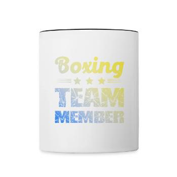 Équipe de boxe - Mug contrasté - blanc/noir - Devant