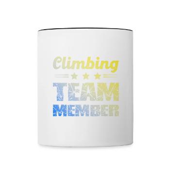 Climbing Team - Tasse zweifarbig - Weiß/Schwarz - Vorne