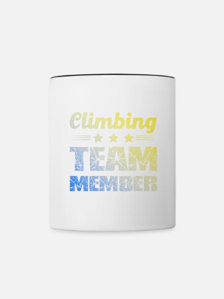 Climbing Team - Tasse zweifarbig - Weiß/Schwarz