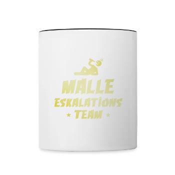 Malle Escalation - Contrasting Mug - white/black - Front