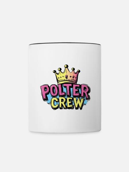 Polter Crew - Tasse zweifarbig - Weiß/Schwarz