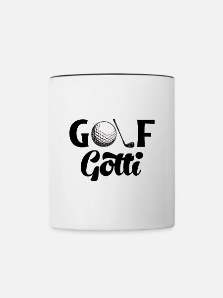 Golf Gotti Golfer Golf - Tasse zweifarbig - Weiß/Schwarz