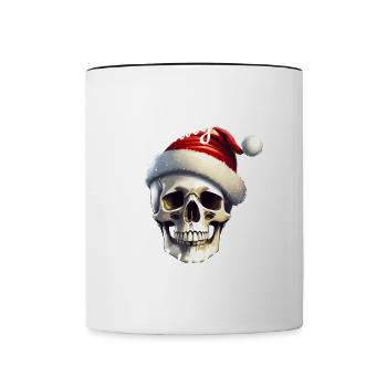 Tödliche Weihnachten - Tasse zweifarbig - Weiß/Schwarz - Vorne