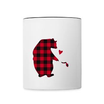 Grande Sœur Ours 2024 - Mug contrasté - blanc/noir - Devant