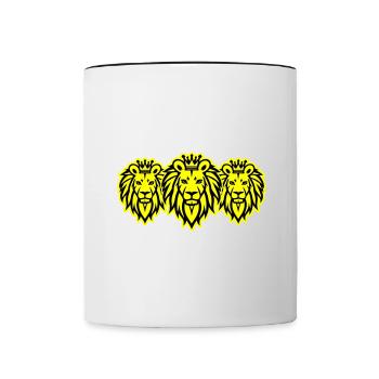 Löwen Team Krone - Contrasting Mug - white/black - Front