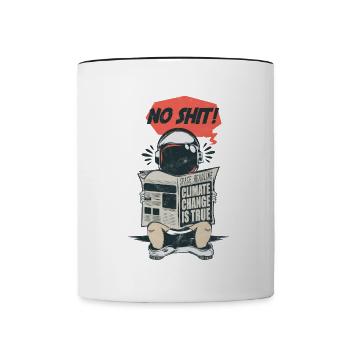 Climate Change Global Warming Friday Future Gift - Contrasting Mug - white/black - Front