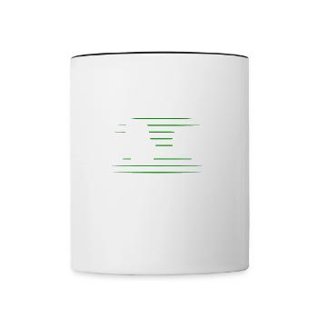 Attaque avec des excréments Drôle de fermier et d’agriculteur disant - Mug contrasté - blanc/noir - Devant
