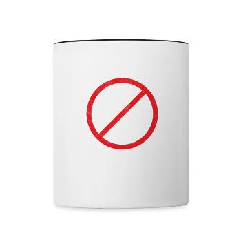 Keine Kohle Kohlekraft Umweltschutz Energie Strom - Tasse zweifarbig - Weiß/Schwarz - Vorne