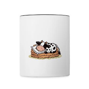 I'd Rather Sleep - Sweet Cow Nap - Contrasting Mug - white/black - Front