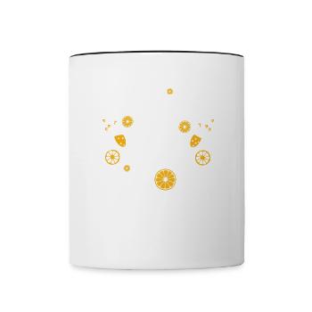 Mornings are for Mimosas Lover Cocktail Holiday - Contrasting Mug - white/black - Front