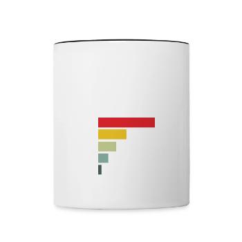 Drôle de tennis de table disant pourquoi je perds - Mug contrasté - blanc/noir - Devant