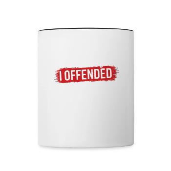 I'm sorry i offended you with my common sense - Contrasting Mug - white/black - Front