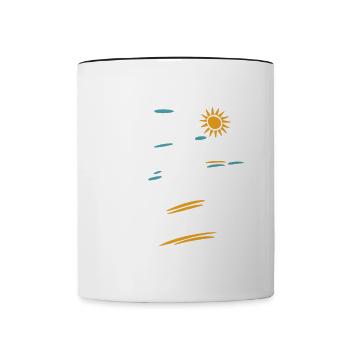 Habe ich schon erwähnt, dass ich bald in Rente gehe? Lustiger Ruhestand - Tasse zweifarbig - Weiß/Schwarz - Vorne
