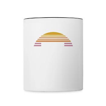 I don't need a mood ring I have a face - Contrasting Mug - white/black - Front