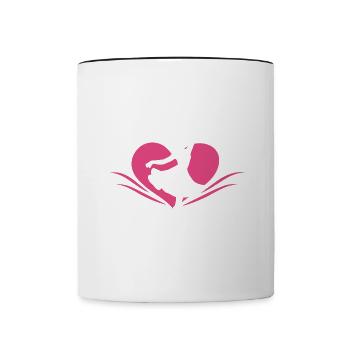 Ich tanze nicht immer, oh warte, ja, ich mache Dancer hobb - Tasse zweifarbig - Weiß/Schwarz - Vorne