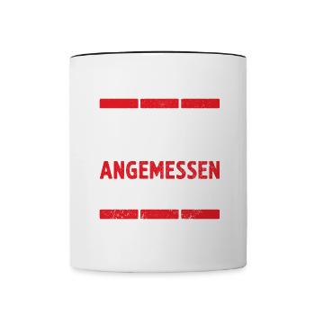 I'm not adequately revered here Funny S - Contrasting Mug - white/black - Front