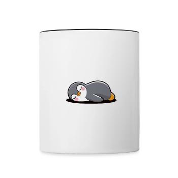 Of course I do! Just Don't Stop Now Penguin Pajamas - Contrasting Mug - white/black - Front