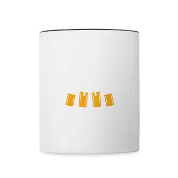 Mieux vaut boire jusqu’à la fin de la journée que de saluer jusqu’à la fin de la journée - Mug contrasté - blanc/noir - Devant