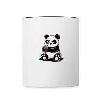 Si c’est le cas, alors non, sinon pas Panda Bear No B - Mug contrasté - blanc/noir - Devant