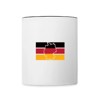 Merz Chancelier 2025 Chancelier fédéral Élection au Bundestag - Mug contrasté - blanc/noir - Devant