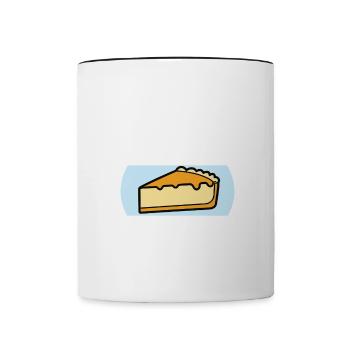 I run because i really like Cheesecake Joggin - Contrasting Mug - white/black - Front