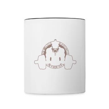 Entraînement pour Ragnarok Humour Viking Gym - Mug contrasté - blanc/noir - Devant