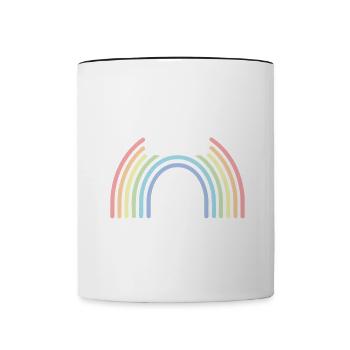 Teamwork makes the Dream work - Contrasting Mug - white/black - Front