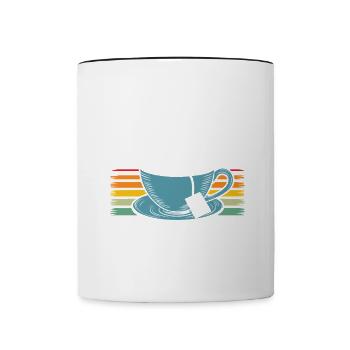 This is my favorite Tea Shirt Tea Lover Funny Pun - Contrasting Mug - white/black - Front