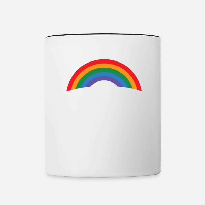 Vielfalt statt Einfalt Statement gegen rechts - Tasse zweifarbig - Weiß/Schwarz