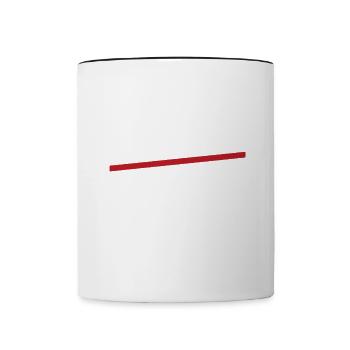 Pas de cheveux s’en soucient Citation drôle d’humour chauve - Mug contrasté - blanc/noir - Devant