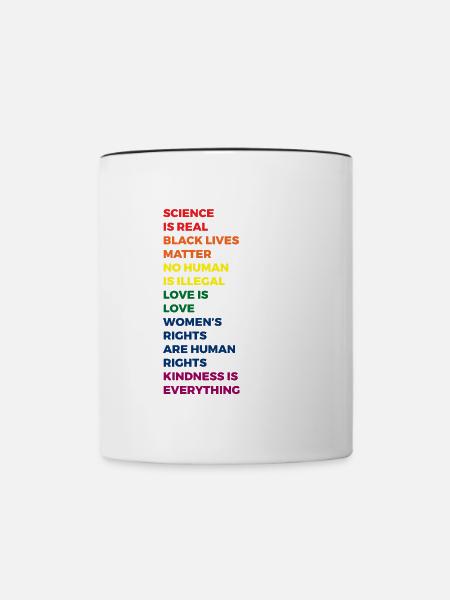 Demo - Tasse zweifarbig - Weiß/Schwarz