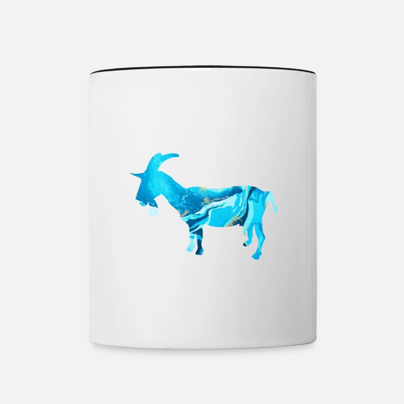 ZIEGE - Mug contrasté - blanc/noir